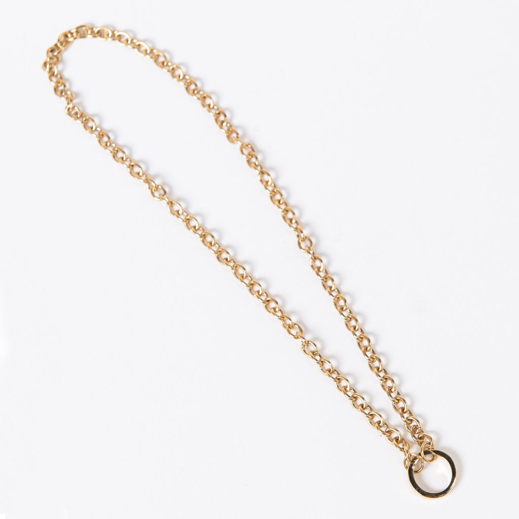 30'' 4.7x3.5mm Gold Plated Oval Chain-0601-31